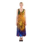 Abstract Paintings Sleeveless Maxi Dress