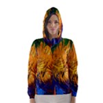 Abstract Paintings Hooded Wind Breaker (Women)