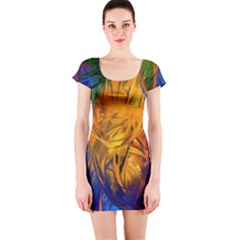 Short Sleeve Bodycon Dress Front Short Sleeve Bodycon Dress Front
