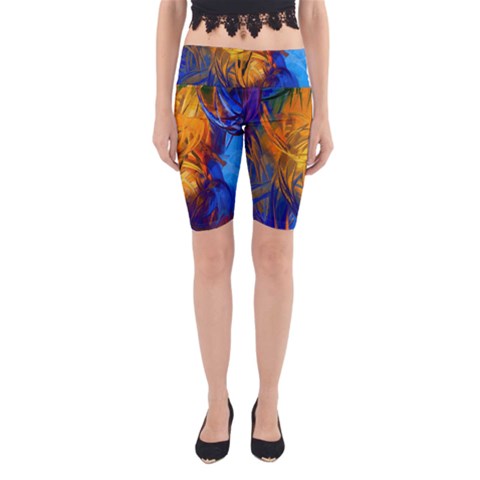 Abstract Paintings Yoga Cropped Leggings from ArtsNow.com