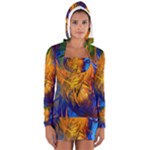 Abstract Paintings Women s Long Sleeve Hooded T-shirt