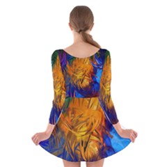Long Sleeve Velvet Skater Dress 