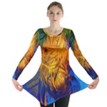 Abstract Paintings Long Sleeve Tunic 