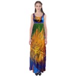 Abstract Paintings Empire Waist Maxi Dress