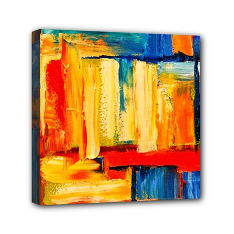 Abstrak Paint Mini Canvas 6  x 6  (Stretched) from ArtsNow.com