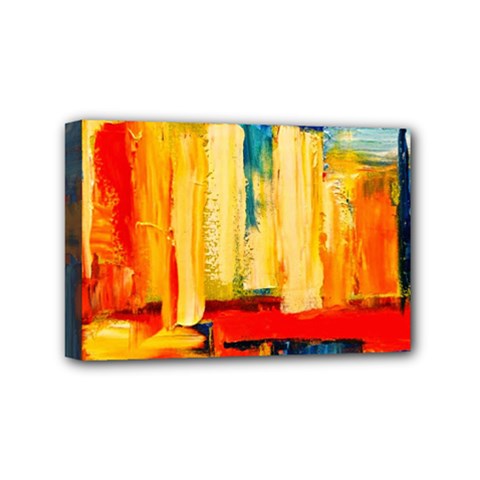 Abstrak Paint Mini Canvas 6  x 4  (Stretched) from ArtsNow.com