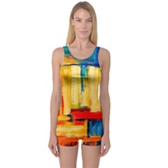 One Piece Boyleg Swimsuit 