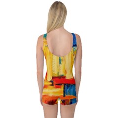 One Piece Boyleg Swimsuit 