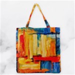 Abstrak Paint Grocery Tote Bag