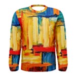 Abstrak Paint Men s Long Sleeve Tee