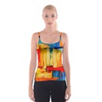 Abstrak Paint Spaghetti Strap Top