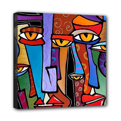 Art Painting Pop Design Stars Mini Canvas 8  x 8  (Stretched) from ArtsNow.com