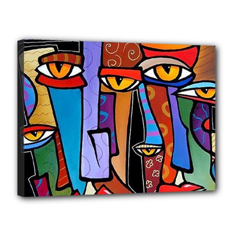 Art Painting Pop Design Stars Canvas 16  x 12  (Stretched) from ArtsNow.com
