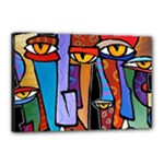 Art Painting Pop Design Stars Canvas 18  x 12  (Stretched)