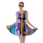 Art Painting Pop Design Stars Skater Dress