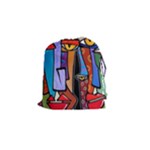 Art Painting Pop Design Stars Drawstring Pouch (Small)