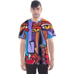 Art Painting Pop Design Stars Men s Sport Mesh Tee