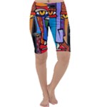 Art Painting Pop Design Stars Cropped Leggings 