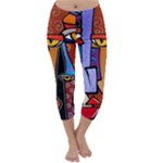 Art Painting Pop Design Stars Capri Winter Leggings 
