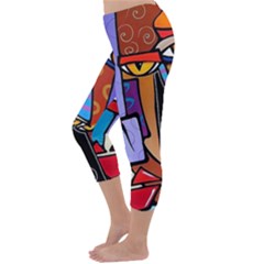 Capri Winter Leggings Back Capri Winter Leggings Back