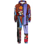 Art Painting Pop Design Stars Hooded Jumpsuit (Men)
