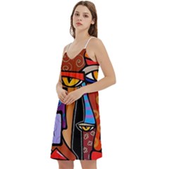 Mini Camis Dress With Pockets 