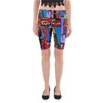 Art Painting Pop Design Stars Yoga Cropped Leggings