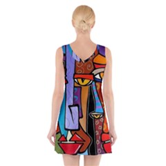 V-Neck Sleeveless Dress 
