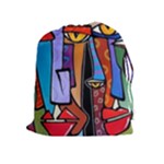 Art Painting Pop Design Stars Drawstring Pouch (XL)