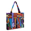 Zipper Medium Tote Bag Front