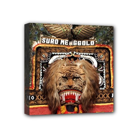 Barongan Reok Mini Canvas 4  x 4  (Stretched) from ArtsNow.com