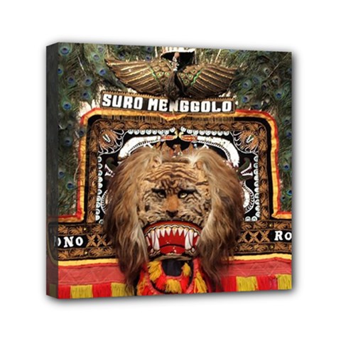 Barongan Reok Mini Canvas 6  x 6  (Stretched) from ArtsNow.com