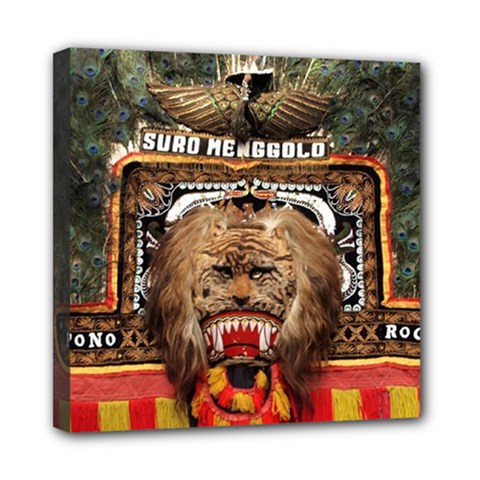 Barongan Reok Mini Canvas 8  x 8  (Stretched) from ArtsNow.com