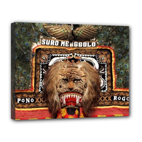 Barongan Reok Canvas 14  x 11  (Stretched) from ArtsNow.com