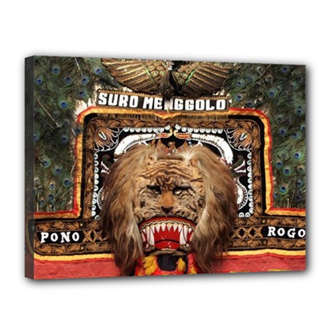 Barongan Reok Canvas 16  x 12  (Stretched) from ArtsNow.com