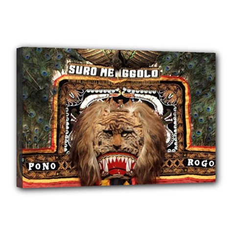 Barongan Reok Canvas 18  x 12  (Stretched) from ArtsNow.com
