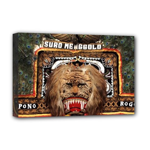 Barongan Reok Deluxe Canvas 18  x 12  (Stretched) from ArtsNow.com