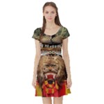 Barongan Reok Short Sleeve Skater Dress