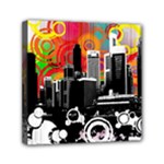 City Town Mini Canvas 6  x 6  (Stretched)