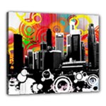 City Town Canvas 24  x 20  (Stretched)