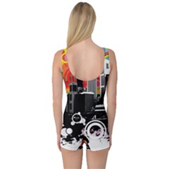 One Piece Boyleg Swimsuit 