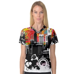 V-Neck Sport Mesh T-Shirt 