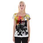 City Town Women s Cap Sleeve Top