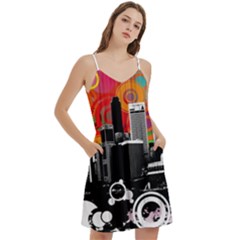 Mini Camis Dress With Pockets 