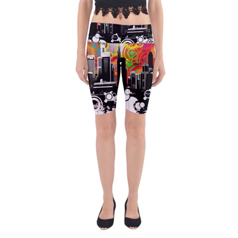 City Town Yoga Cropped Leggings from ArtsNow.com