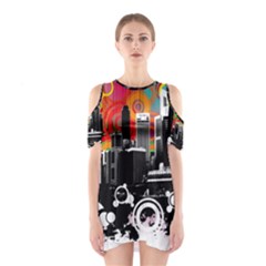 Shoulder Cutout One Piece Dress 