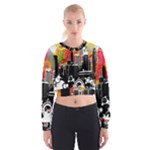 City Town Women s Cropped Sweatshirt
