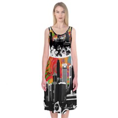 City Town Midi Sleeveless Dress from ArtsNow.com