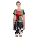 City Town Classic Short Sleeve Midi Dress