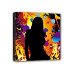 Clap Girl Mini Canvas 4  x 4  (Stretched)